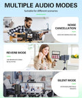 Wireless Lavalier Microphone Kit For iPhone Android Camera And PC Quad Mic Setup For Group Recording Vlogs YouTube TikTok