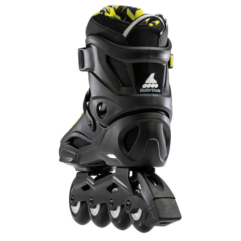 Unisex Adult Fitness Inline Skates For Urban Cruising With Molded Boot, All Day Comfort, Supportive And Vented Design, Performance Liner, Extruded Aluminum Frame, back view