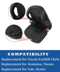 Universal Forklift Seat Heavy Duty Replacement Cushion For Toyota Nissan Komatsu Yale Hyster features detailed cushion design and adaptability.
