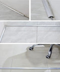 Aluminum Alloy Cable Raceway Concealer Self Adhesive Floor Cord Cover shown installed on tile, keeping wires tidy and hidden.