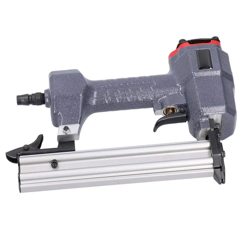 Built Tough Pneumatic Brad Nailer With Low Air Consumption For Diy Woodworking rust resistant magazine and tail switch for precise nailing.