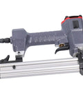 Tight Fit Brad Nailer Featuring Ultra Low Air Consumption And Comfy Rubberized Grip Durable Aluminum Chassis for DIY projects.