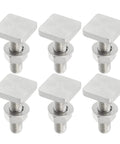 Heavy Duty M8 T Slot Bolts For Car Roof Racks, Premium Stainless Steel Track Fasteners With Nuts And Washers, Pack Of Six