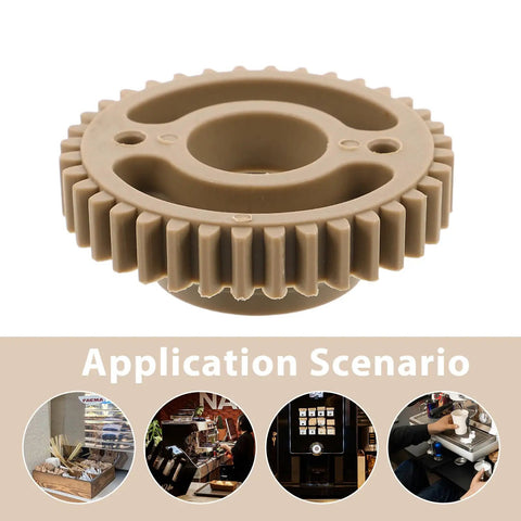 Beefed Up Replacement Gear For Electric Cup Sealing Machines Made From Durable Plastic, Helps Prevent Leaks And Spills, Stable Performance For Beverage Service, Easy Install And Long Lasting Wear, beige plastic gear