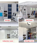 Two Pack Vertical Fishing Rod Holder For Garage Wall Mount Holds Up To 12 Rods Or Combos Fits Most Rod Diameters From 3 To 19mm Space Saving Wall Rack Gift For Men Anglers Durable Steel Construction Keeps Rigs Secure And Accessible In Your Garage shown installed in different rooms
