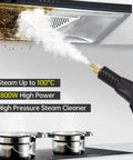 Beast 1800W High Pressure Handheld Steam Cleaner With 100C Steam Temperature cleaning a range hood with steam