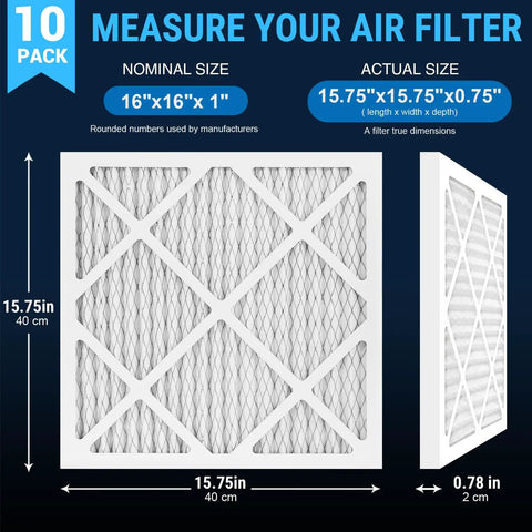 10 Pack Pre Filter Replacements For HEPA 500 Air Scrubber That Makes Dust Capture A Breeze Easy Install Prolongs Filter Life Compatible With AF500 Drieaz HEPA 500 BlueDri AS550