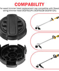 DWO1DT995 Weed Trimmer Head Cap Replacement For Dewalt Weedeater Head Cap And Spring 20V Replacement Part DCST922P1 DCST922B DCST972X1