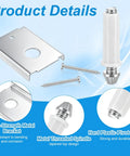 Rugged 24 Piece Bifold Door Repair Kit For One And Three Eighths Inch Wood Doors With Seven Sixteenths Pivot Holes Carbon Steel Hardware details