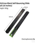 Smooth As Butter 16 Inch Push To Open Auto Rebound Soft Close Drawer Slides shown top-down with measurements.