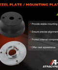 Bezel mounting plate for 14 Ft Back Mount Rack And Pinion Steering Kit For Marine Boats, SS14114 Steering System