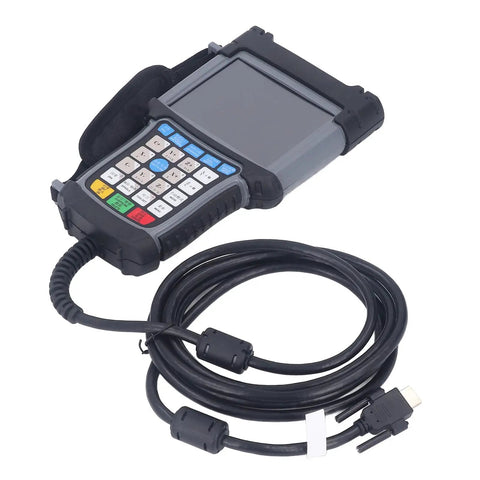 3 Axis CNC Motion Control System Kit With Color Display For Precision Tool Change On Factory Floor A Pro Workhorse With 16 Input 8 Output Stepper Board And 16 Input 16 Output Servo Board Plus 0 To 10 Volt Analog Output For Accurate Machine Control. handheld CNC controller with color display and coiled cable