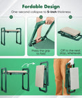 Garden Kneeler And Seat For Easy Potting, Weeding And Outdoor Tasks, Heavy Duty Foldable Stool With 10 Inch Thick Pad