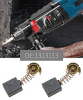 Two Pack Motor Carbon Brushes 1313113 Top Notch Replacement For Delta And Porter Cable Power Tools, graphite brushes with springs.