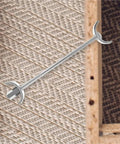 6 Piece Countertop Joiner Connectors Set With Thread Bolts For Butcher Block Tabletop And Benchtop Furniture Assembly shown in detail
