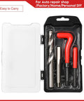 15 Pcs Thread Inserts M14x1.5 Female Thread Repair Kit With Spark Plug Helicoil Set in open organizer box
