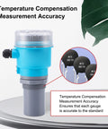 Ultrasonic Water Level Sensor with Digital LED Display and Plug and Play setup for 0-5 m range 4-20mA analog output