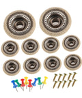 Headliner Repair Kit 10 Piece Set For Car Roof Ceiling Buckles Snap Rivets And Retainers Auto Interior Fixing Tool