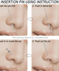 Implant Grade Titanium Insertion Pin Taper 18G 16G 14G G23 For Nose Ear Navel Lip Threadless Piercings Jewelry Starter Kit