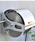Heavy Duty Stainless Steel Garden Hose Reel With Rock Solid Wall Mount Hose Storage and Retractable Hose Holder for Up to 40 Meters