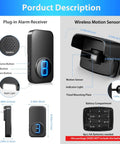 Wireless Driveway Alarm System With 600 Foot Range All Weather Outdoor Motion Sensor And Microwave Infrared Detector Real Time Alerts