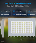 LED Flood Light Outdoor Security Light 40000 Lumens Beast Bright 120 Degree Beam Energy Saving Heavy Duty Exterior Lighting