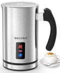 Electric Milk Frother For Home Coffee Barista-Quality Foam In Seconds Hot Or Cold Stainless Steel Warmer With Strix Controls