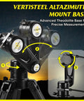 Beginner Friendly 90mm Refractor Telescope Kit With 900mm Focal Length Altazimuth mount with Vertisteel base detail