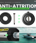 Universal Boat Gimbal Bearing Puller And Alignment Tool Kit for Mercruiser Alpha with steel and black powder-coated finish.
