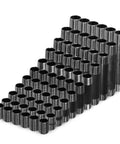 Gear Up Your DIY Projects With A Three Quarters Inch Nipples Assortment Kit For Steel Pipe Fittings In Black, Sixty Six Piece Set