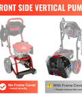 Front Inlet And Outlet Pressure Washer Pump Replacement Up To 2500 PSI 2.2 GPM SRMW22G26 EZ Compatible With Honda Briggs Craftsman Karcher
