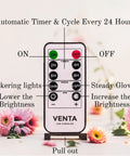 Remote control for Turquoise Real Wax Flameless Candles Set Of 3, with automatic timer and brightness adjustments.