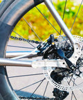 Rear bike wheel with Cable Actuated Hydraulic Disc Brake Caliper Set For Flat Mount Road Gravel And CX Bikes Front And Rear No Fuss Upgrade