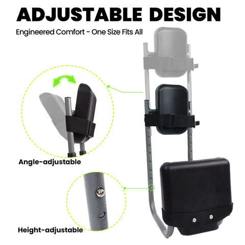 Garden Kneeler Seat With Adjustable Height And Angle, Thick Kneeling Pad And Cushioned Seat, No Back Pain Ergonomic Joint Protection