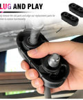 Close-up of 2Pcs Rubber Exhaust Hangers Replacement OEM 25956663 being installed by hand