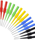 15 Piece Back Probe Pin Set With 0.7mm On Destructive Insulation Piercing Probes For Multimeter Testing 4mm Banana Plug Compatible Pro Grade Field Ready Probing Gear For Precise Circuits