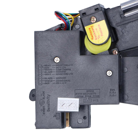 Top Tier Generic Electronic Selector For Game Vending Machines In Cool Silver Gray with wiring and counter settings.
