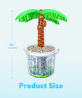 Inflatable Palm Tree Cooler, 60 Inch Tall, Beach Theme Pool Party Decor