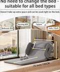 Heavy Duty Electric Bed Lift Assistant For Elderly And Disabled, adjustable backrest shown with dimensions in living room setting.