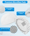 10 Pack Steam Mop Replacement Pads for Bissell PowerFresh Steam Mop Keeps Floors Sparkling and Clean, microfiber texture and details