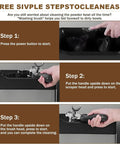 Steps to use the Automatic Portafilter Cleaner Machine Electric Espresso Knock Box for chomp coffee pucks.
