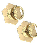 Vintage Style Gold Lotus Flower Ring Drawer Pulls 2 Pack For Cabinets And Dressers Copper Anti Rust Hardware
