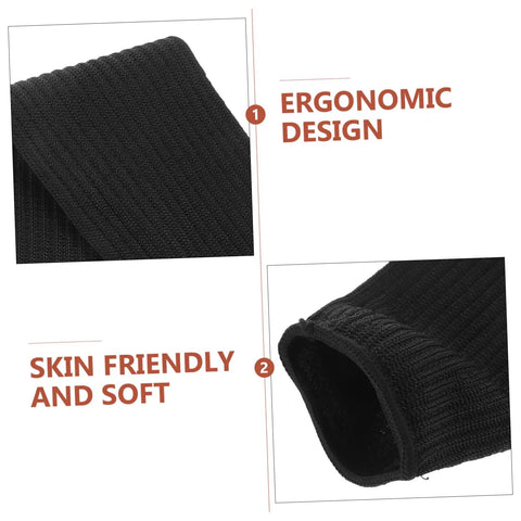 Heavy Duty Cut Resistant Arm Sleeves Built Like A Tank For Welding And Mechanic Work With A Snug Ergonomic Fit To Keep Your Arms Protected From Sharp Edges And Grime In Classic Black