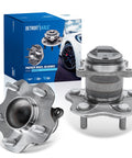 2Pc Rear Wheel Bearing And Hubs Assembly For Nissan Sentra 2013-2019, 5 Lug, Rear Position, FWD, displayed with packaging