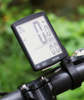 Wireless Bike Computer With 20 Functions All Weather Waterproof Speedometer And Odometer 3 Inch Big LCD Screen mounted on handlebar