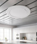 Peel And Stick Round Access Cover Plate 6 Inch For Drywall Ceiling Or Wall Pipe Hole Patching And Heavy Duty Abs Blank Panel on ceiling.