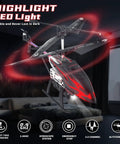 Kid Friendly RC Helicopter With 30 Minute Flight Time And LED Light Effects, Altitude Hold, One Key Takeoff And Landing, Indoor Drone