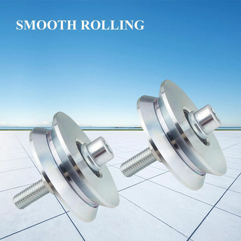 Galvanized V Groove Wheel Sliding Gate Caster Heavy Duty Rigid Roller With Double Bearing For High Load Up To 880 Lb on smooth surface