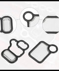 Honda VTEC Solenoid Gasket Spool Valve Filter Screen Kit With O Ring Pack Of 3 Direct Bolt On Durable Black Material