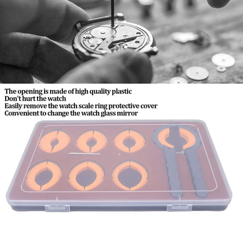 Professional Watch Bezel Ring Opener Kit With Alloy Bezel Remover Pro Grade Durable Watch Repair Tool Set For Watchmakers Includes Plastic Storage Case For Safe Protective Cover Removal And Bezel Maintenance